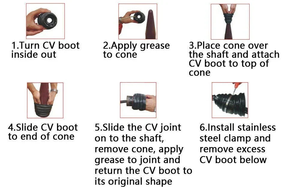 CV-Joint Boot Tool for Installation Plastic Cone Boot Mounting Tool