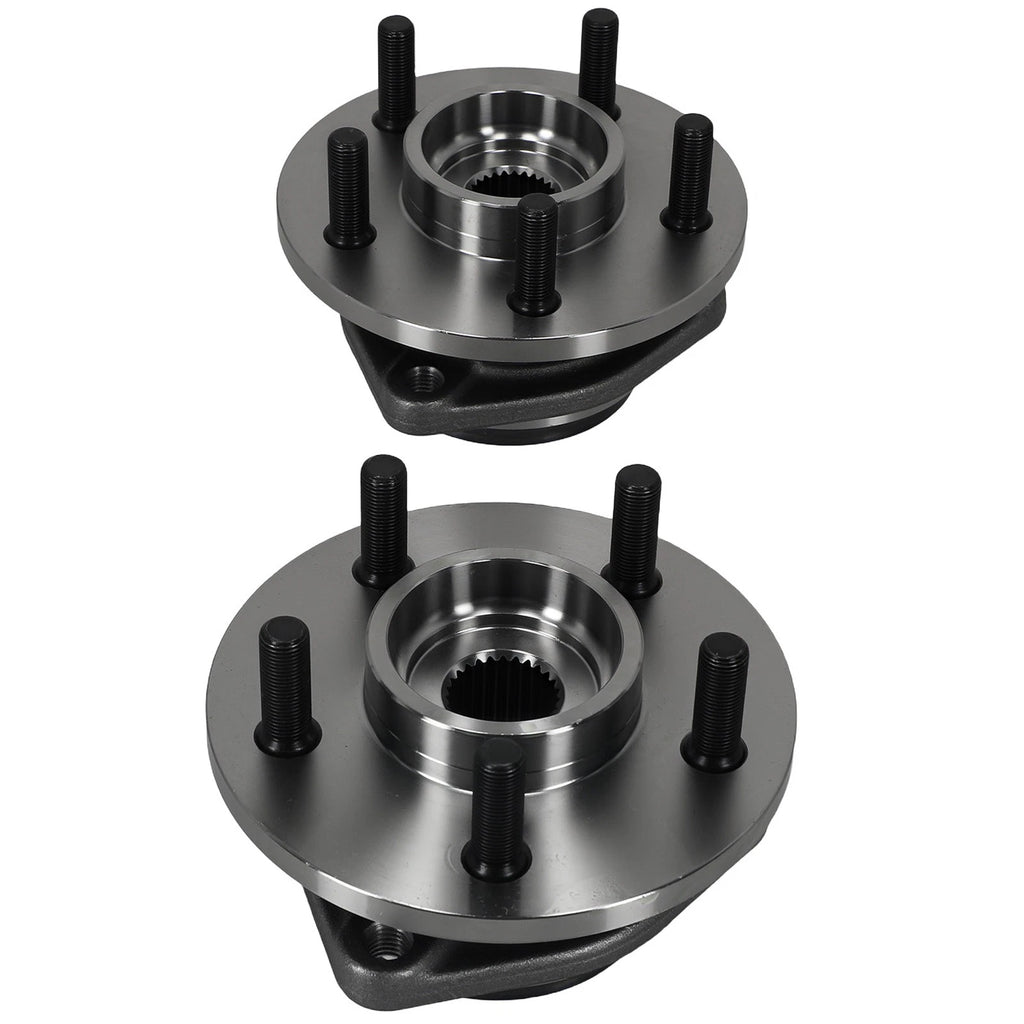 Front Wheel Hub & Bearing Set (2) for Jeep TJ (2000–2006) 513158 3Bolt Mount