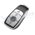 Silver Red TPU Smart Key Fob Holder for Mercedes-Benz E S-Class (2017-2018)