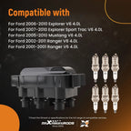 Ignition Coil and Iridium Spark Plug Set for Mazda B4000 (2001-2010)