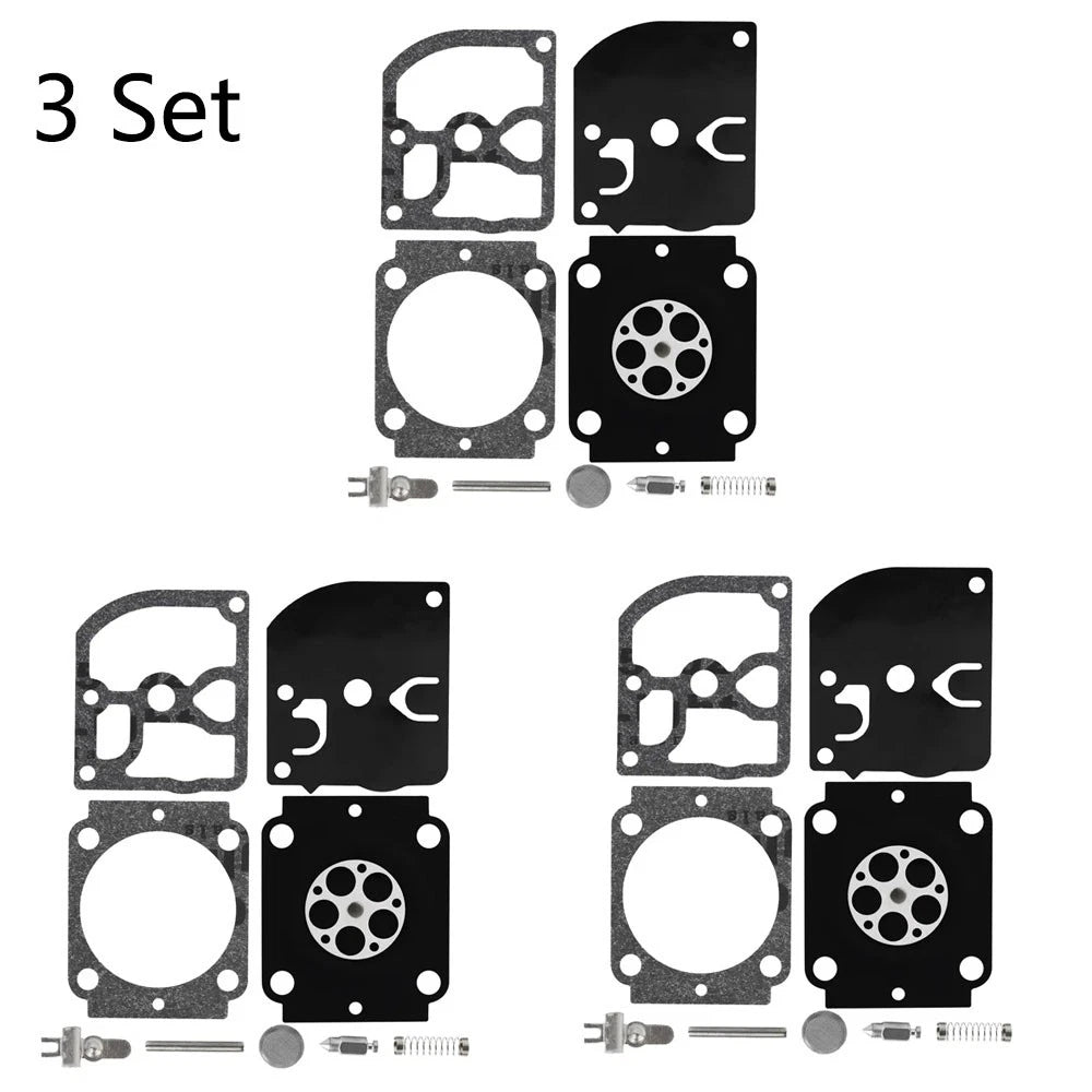 Set of 3 Carburetor Repair Kits for STIHL BG66 BG86 (RB-155 RB-164)