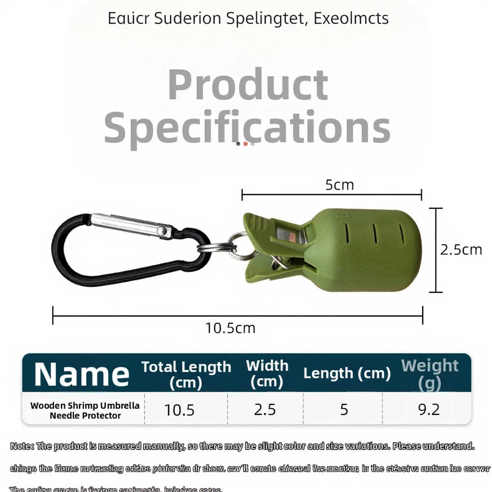 Plastic Squid Hook Cover with Carabiner Clip for Saltwater Fishing (2023)