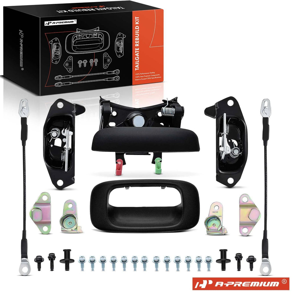 Tailgate Hardware Rebuild Kit with Cable for Chevrolet Silverado 1500 (2007–2018)
