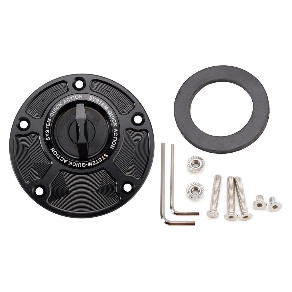 Quick Release Fuel Gas Tank Cap 5 Hole for Yamaha YZF R1 R1S R1M R3 R6 R6S R7 (2015–2023)