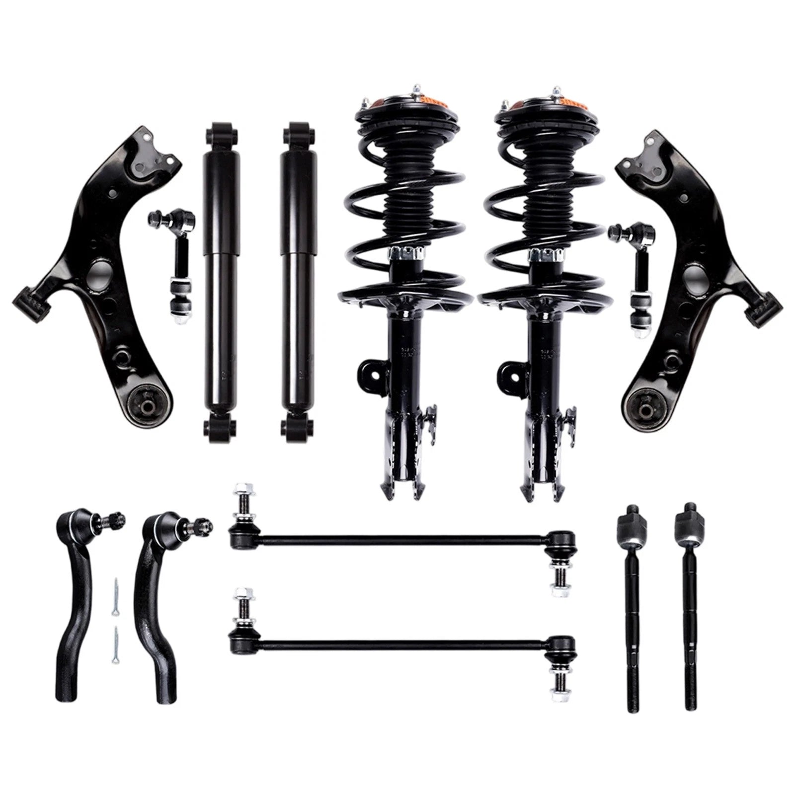 Front Struts + Rear Shocks + Lower Control Arms Kit for Toyota RAV4 (2006–2012)