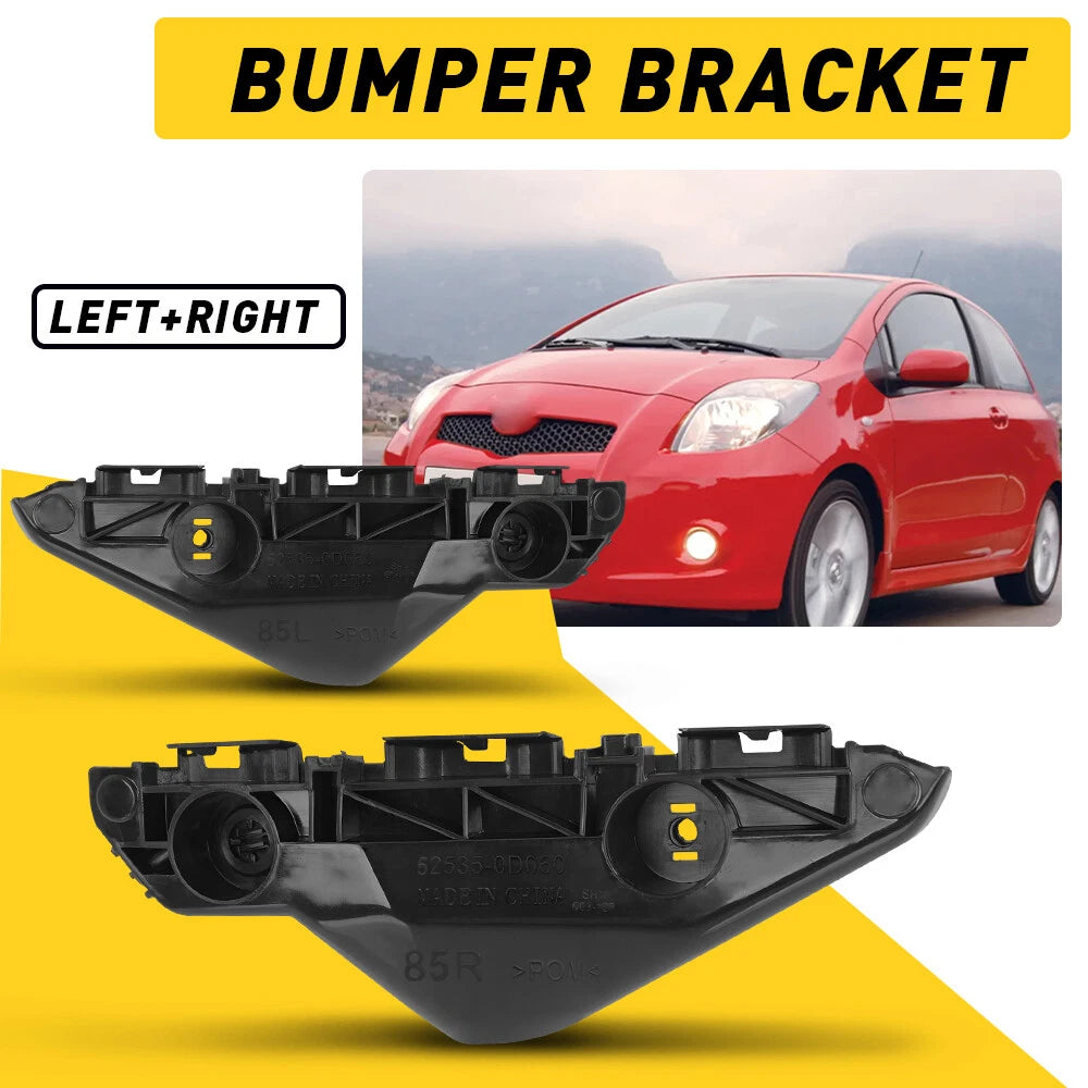 Set of 2 Front Bumper Retainer Brackets for Toyota Yaris (2007–2012)