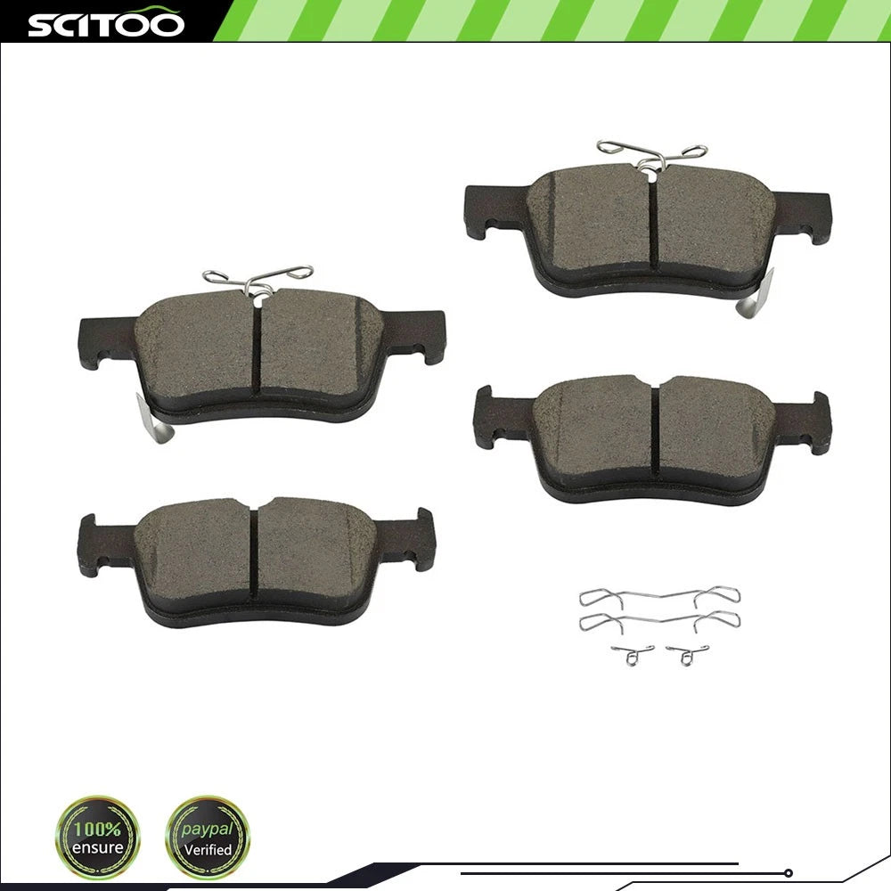 Set of 4 Ceramic Brake Pads for Honda Civic (2020–2022), Accord Si LX EX (2018–2022)