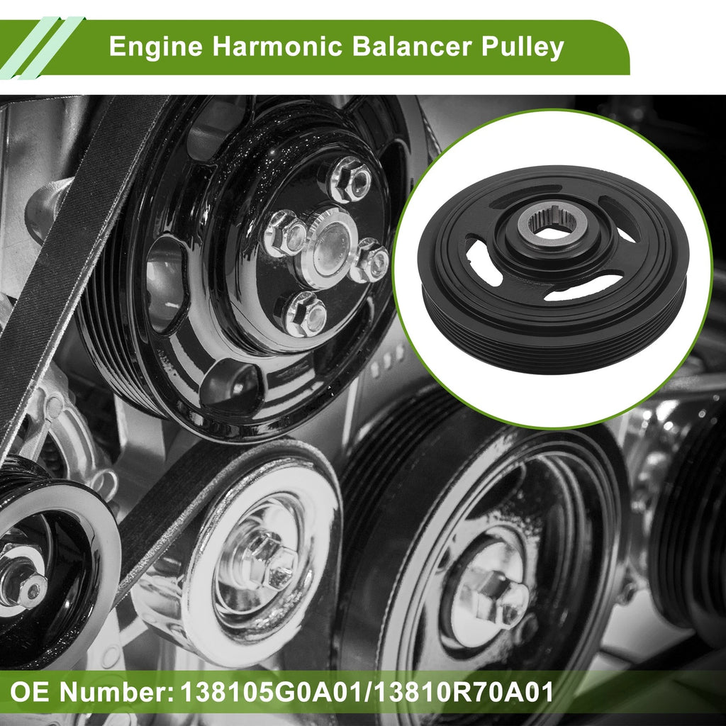 Engine Harmonic Balancer Crankshaft Pulley for Honda Pilot (2009–2020) No. 138105G0A01