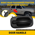 Rear Side Passenger Exterior Door Handle for Chevrolet Silverado 1500 (2004–2006)