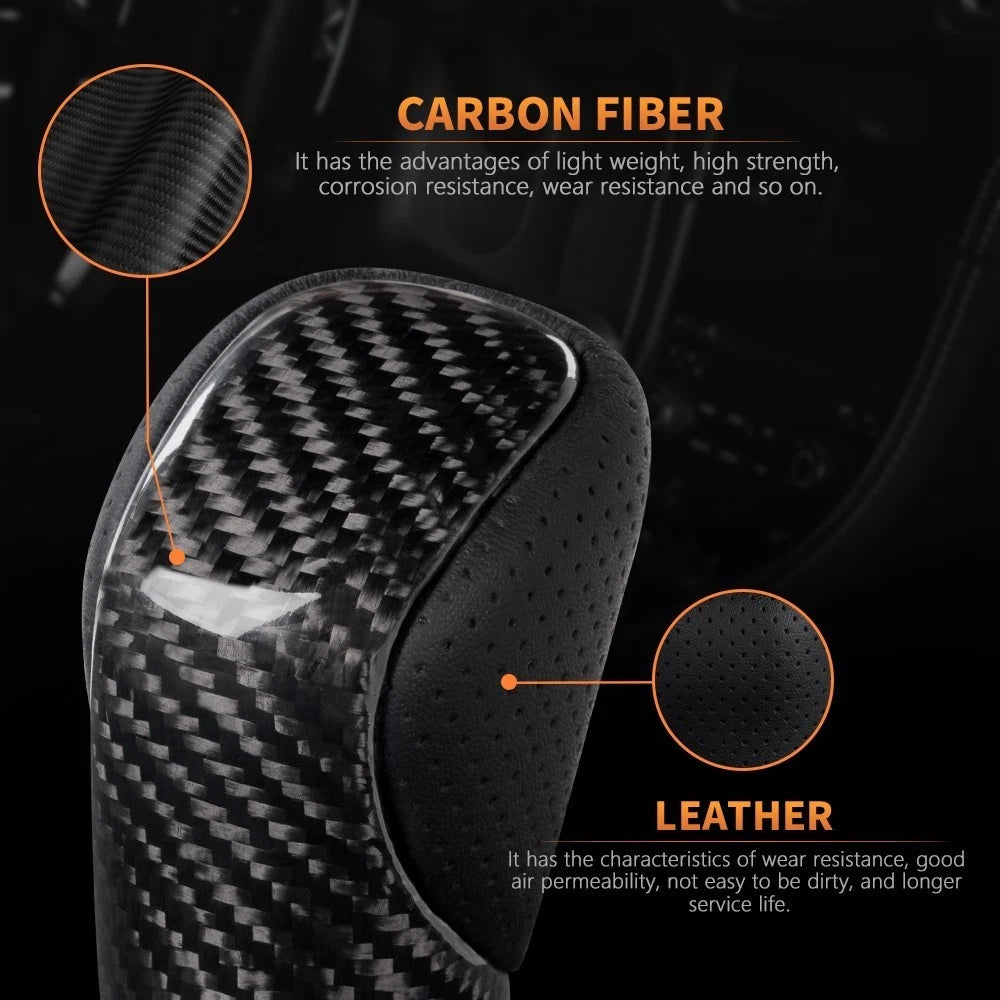 Carbon Fiber Gear Shift Knob for Lexus ES350 GS350 GX IS300 NX300 RC RX450 (2007–2021)