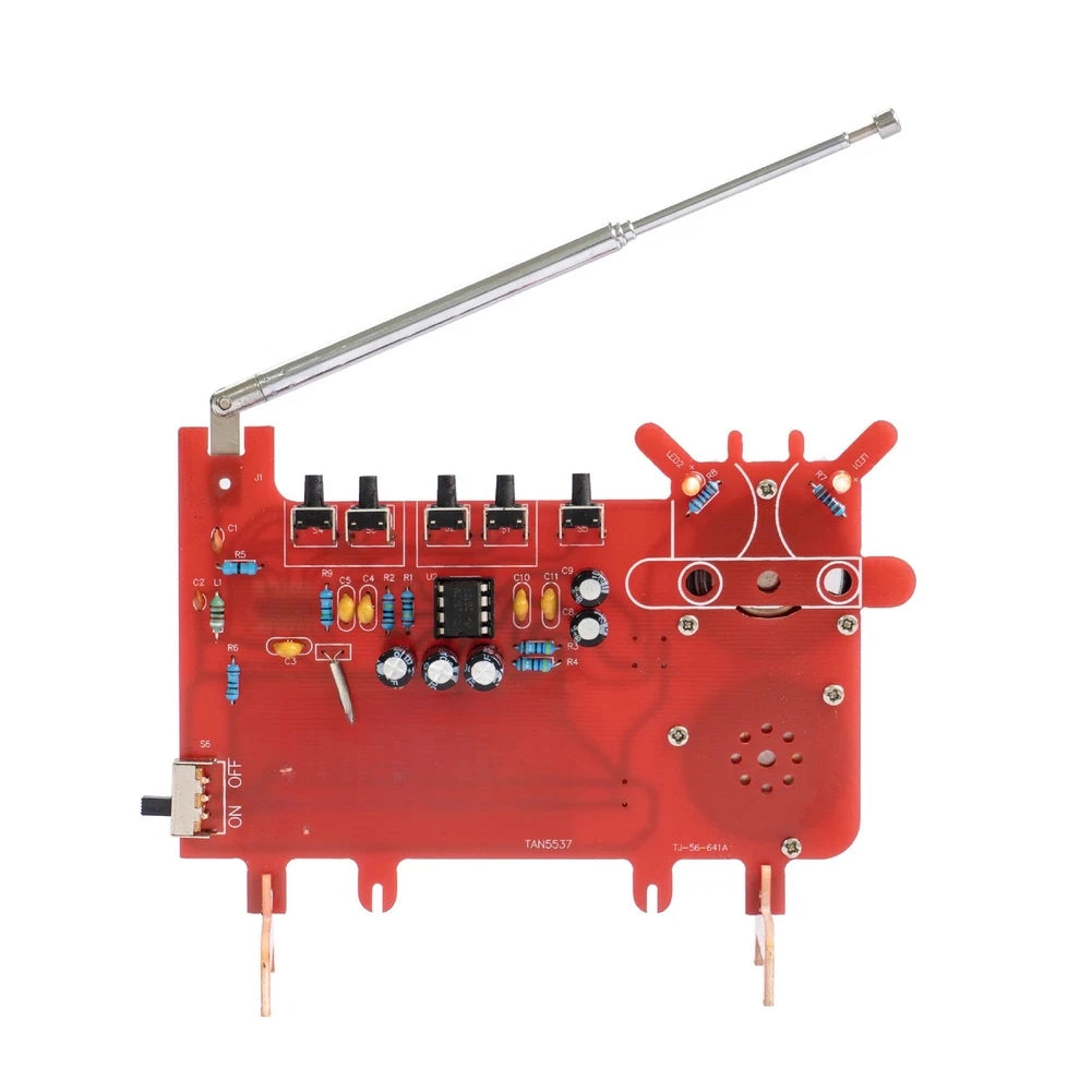 Dual Channel FM Radio Kit RDA5807 PCB Assembly for DIY Soldering