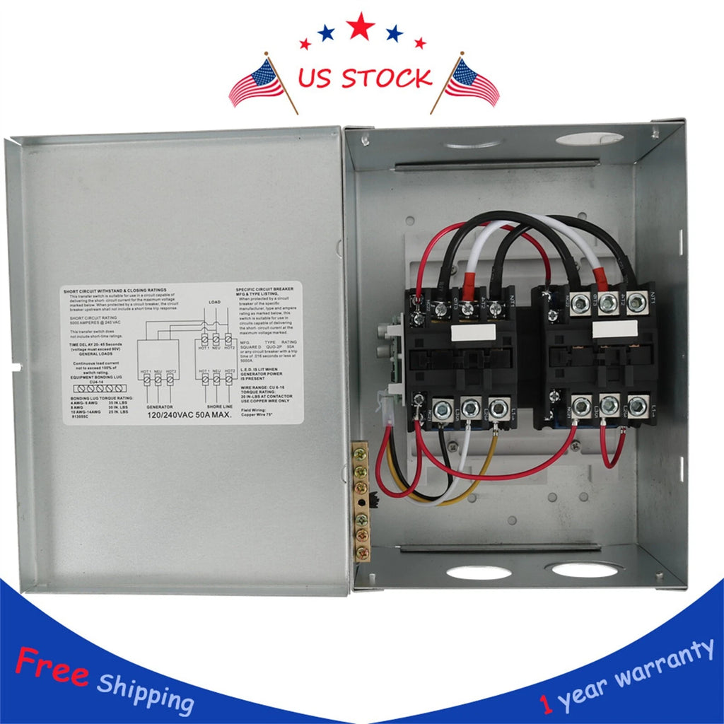 50 Amp Automatic Transfer Switch for RV Speedboats 
