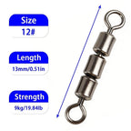 Stainless Steel Three Way Ring Lure Connector Set of 5 (15mm-22mm)