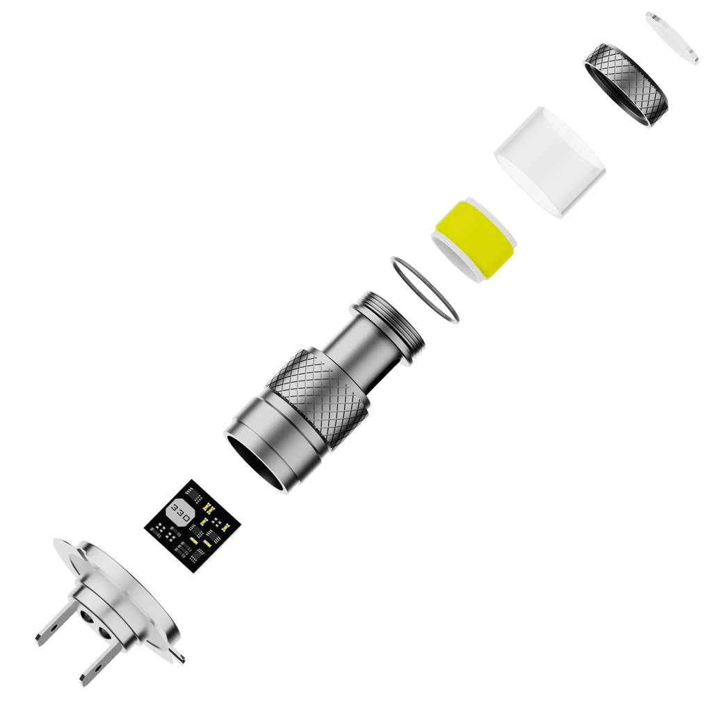 2X H7 LED Bulbs Kit for Turn Signal Brake Light DRL Foglights (6500K)