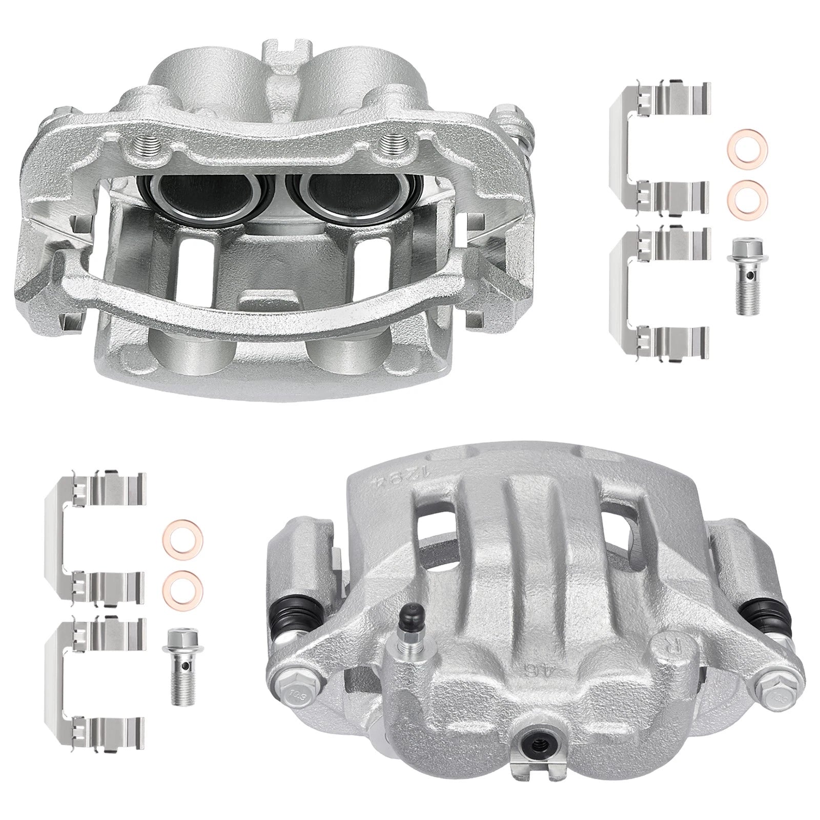 Front Brake Calipers Pair w/ Bracket for Nissan Xterra Frontier (2000–2004)