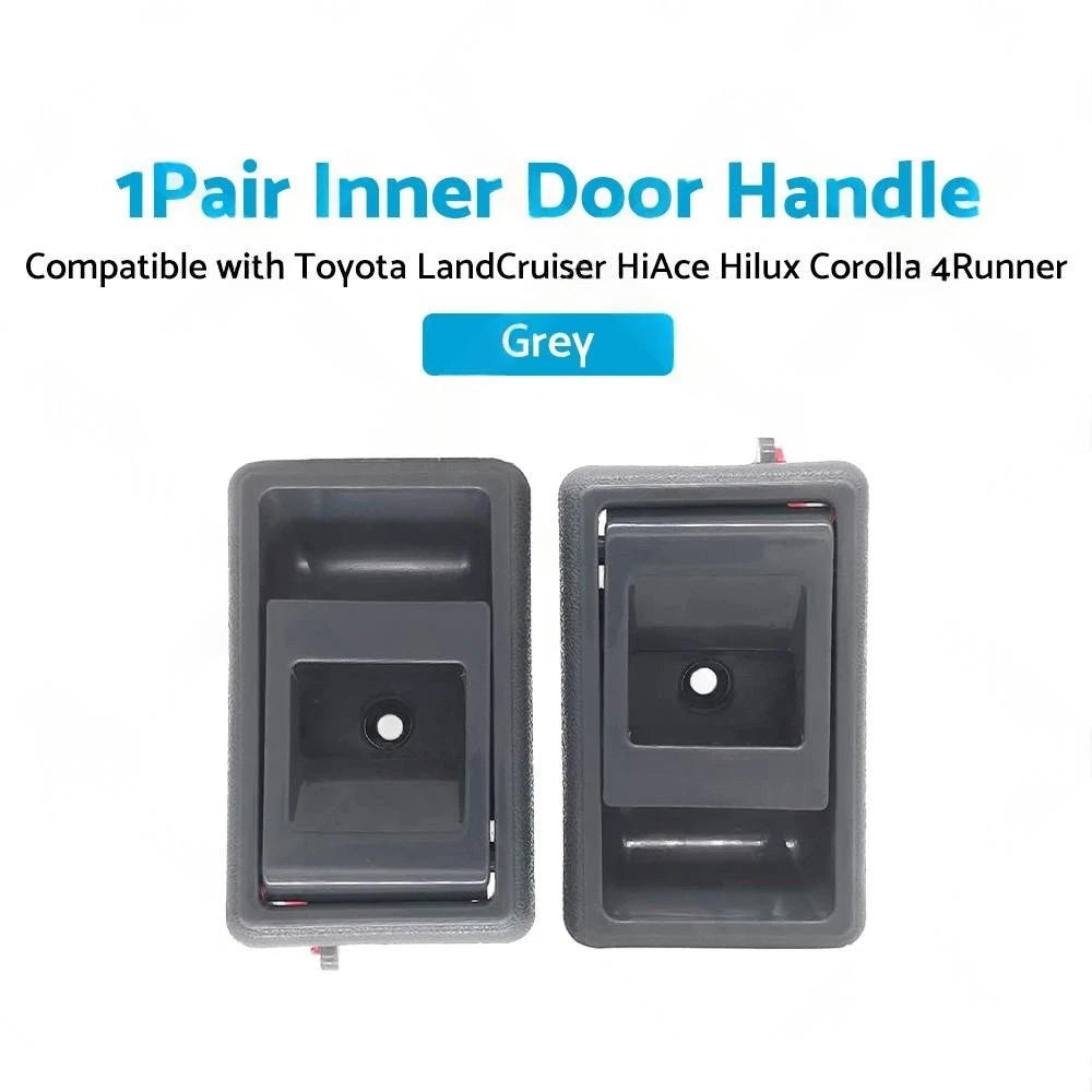 Pair of Inner Door Handles for Toyota Landcruiser 75 78 79 (1975–1999)