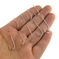 100 Pcs Fishing Hook Set Carbon Steel Single Loop Fishing Hooks