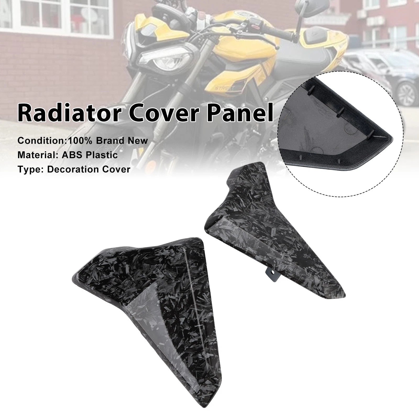 Radiator Side Cover Fairing Panels for Street Triple 765 R/RS (2023–2025)