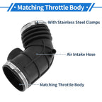 Engine Air Intake Hose with Clamps for BMW 525i E38 (2001–2003) No. 13541435625