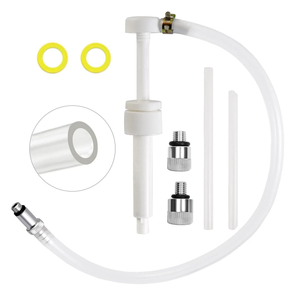 Lower Unit Gear Oil Pump with 3/8" Adapters for Standard Quart Bottles