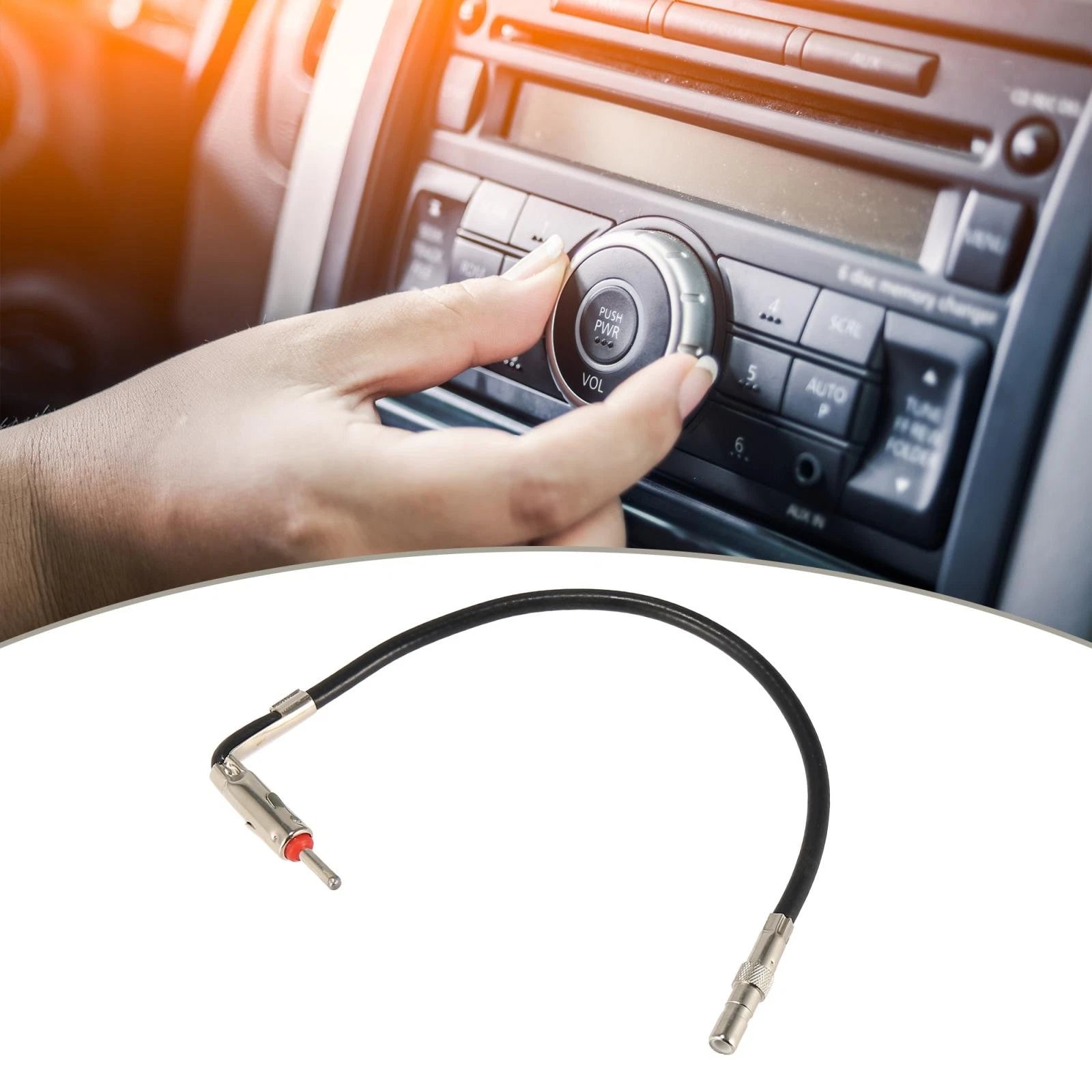 Antenna Adapter for Chrysler Dodge Ford (1 Male to 1 Female)