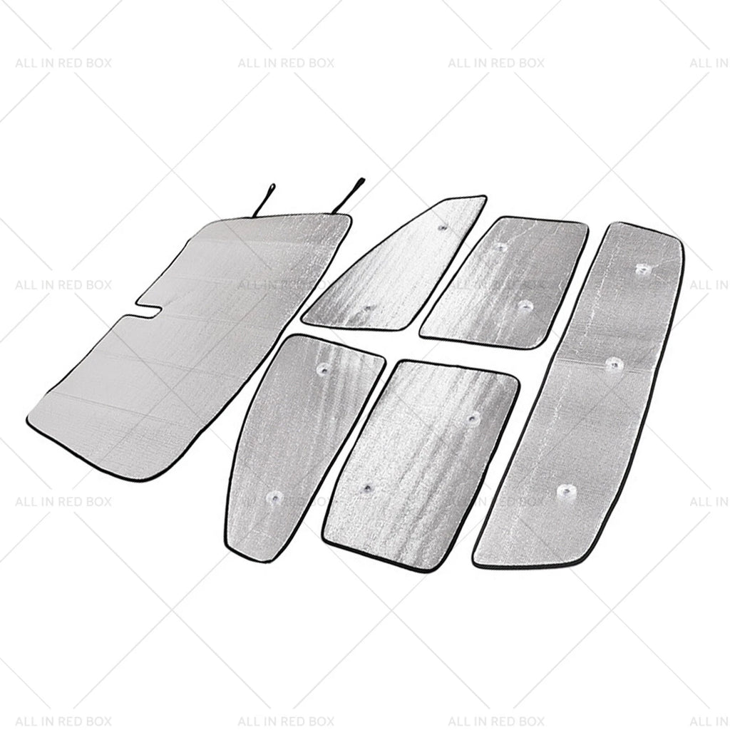 6x Car Sunshade Window Visor for Ford Ranger (2015–2024)