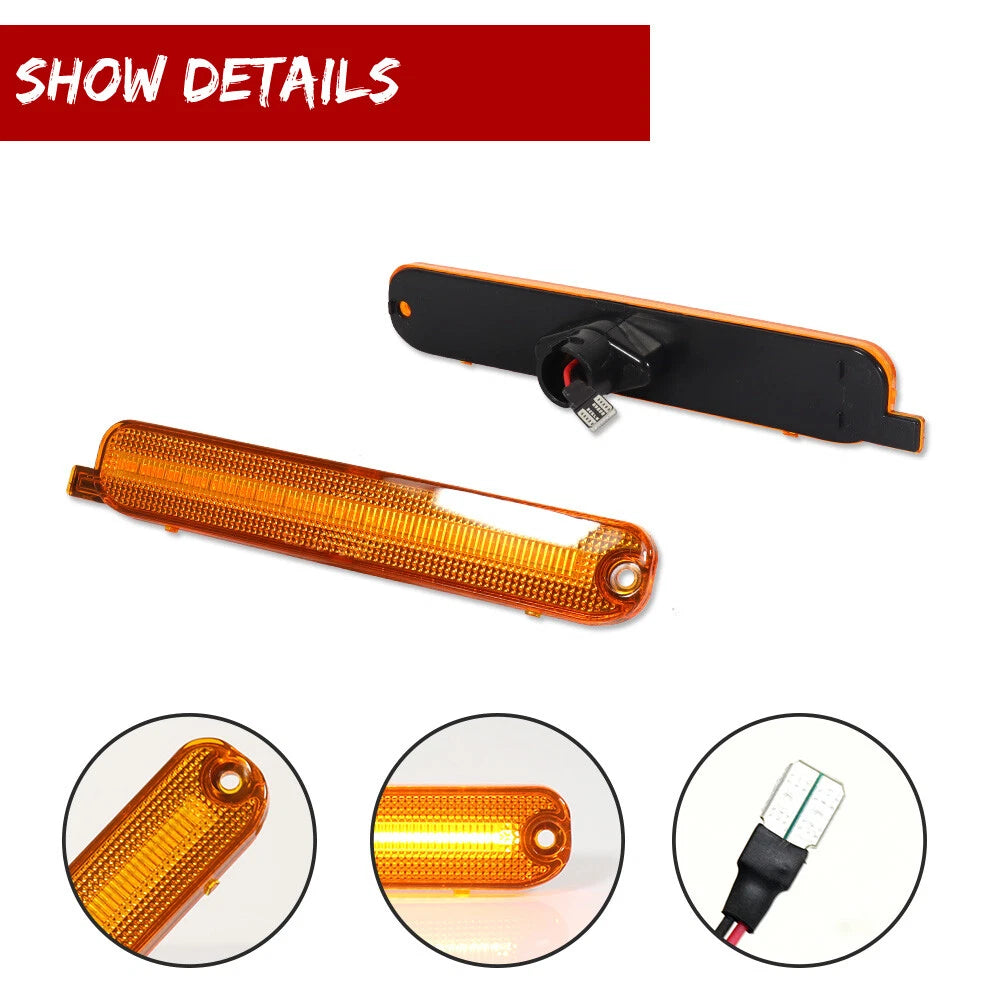 2X Amber LED Front Side Marker Lights for Chevy Lumina & Monte Carlo (1995–2001)