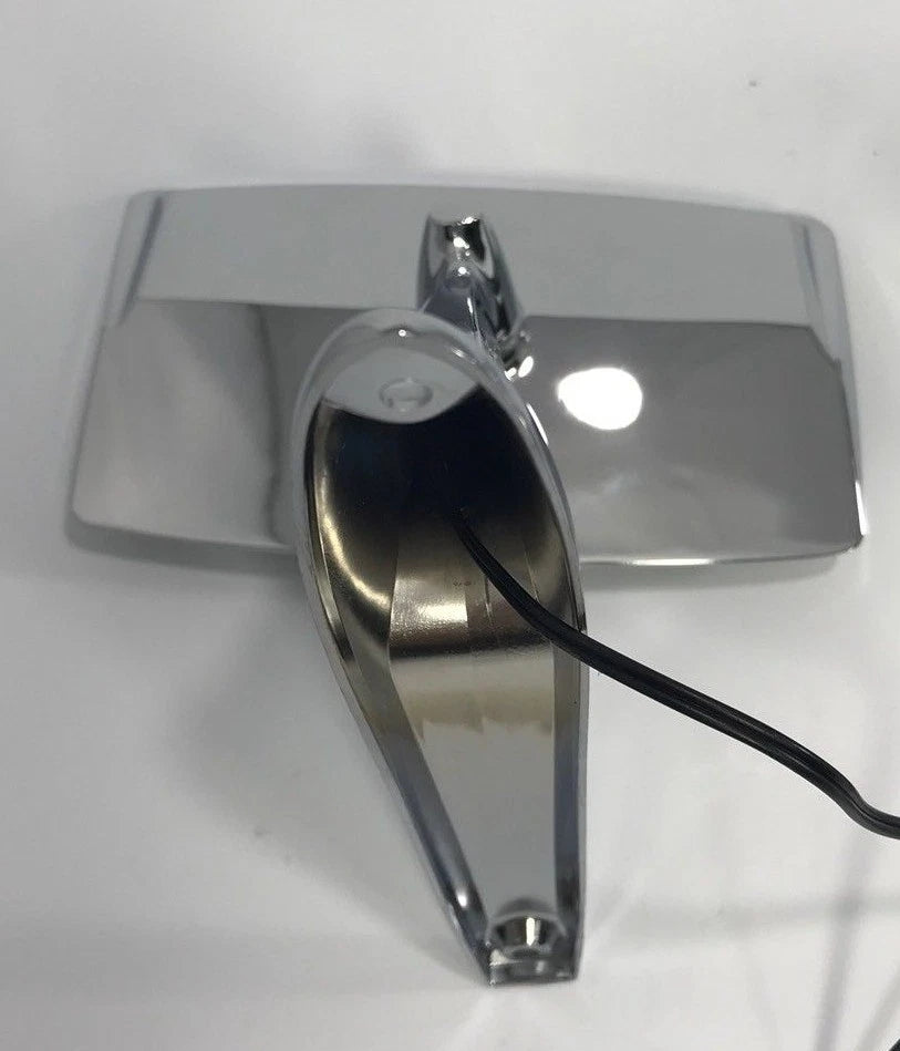 Pair LED Turn Signal Side Rear View Mirrors Convex Right for Mustang (1967–1968)