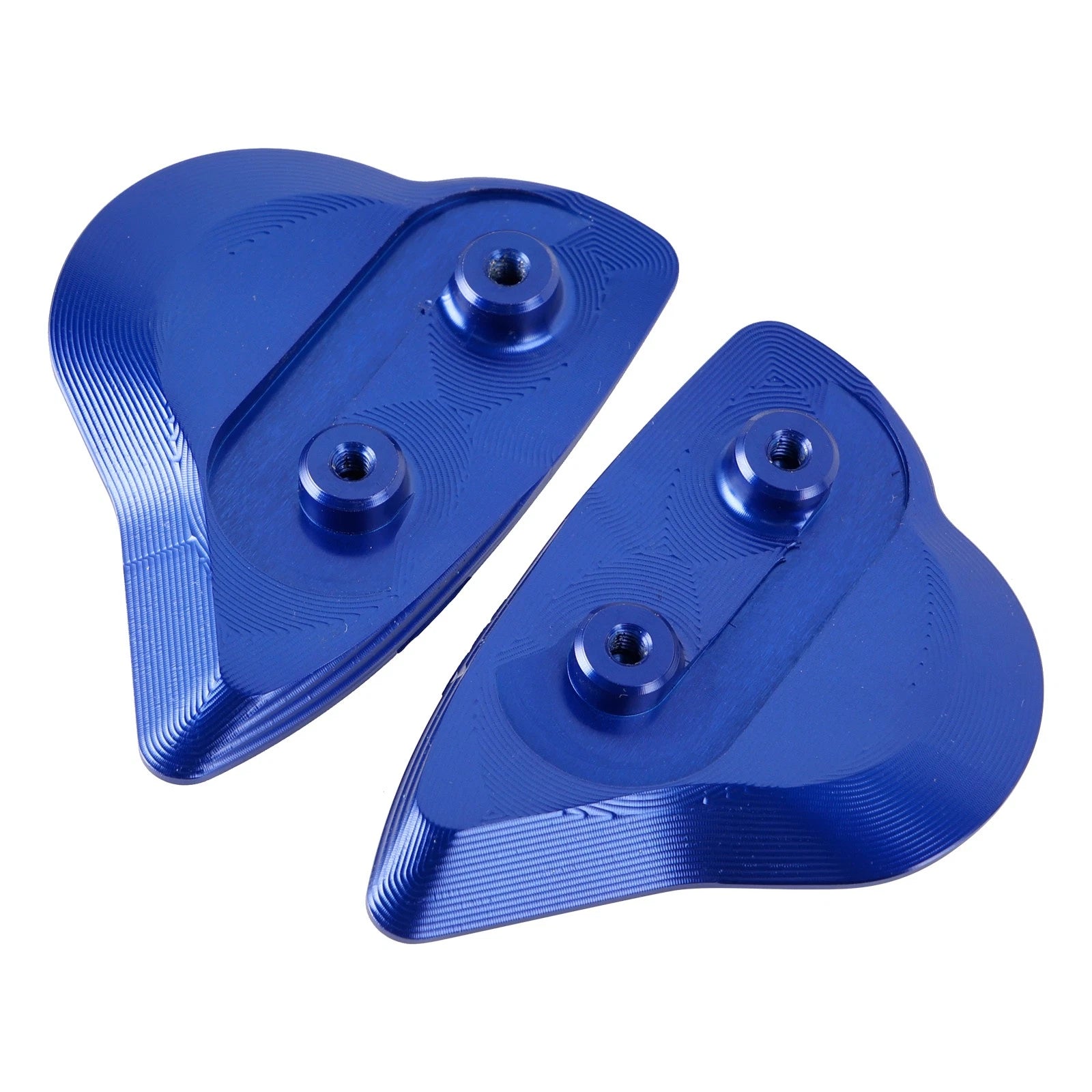 Aluminum Mirror Block Off Plates for Yamaha YZF R6 R7 (2017–2024) - Blue