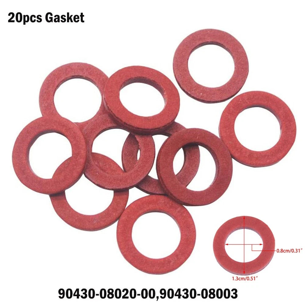 Set of 20 Lower Unit Oil Drain Gaskets for Outboard Motors