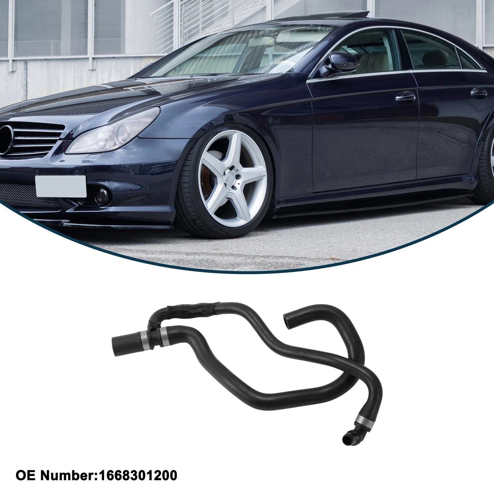Radiator Hose for Mercedes-Benz GL-Class (2012–2019) No. 1668301200 Rubber