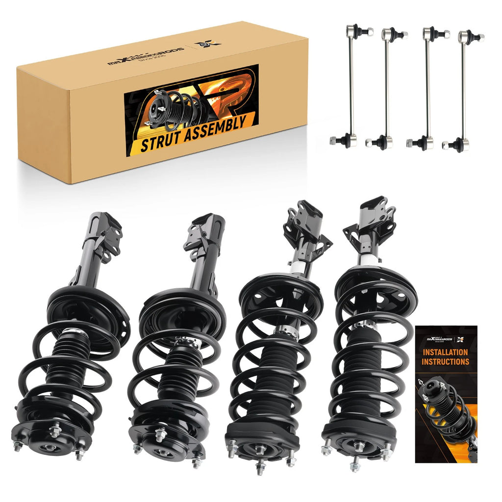 Front Rear Strut Sway Bar Link Coil Spring Kit for Toyota Venza (2009–2012)