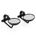 4" Short Stem Round Clamp On Mirror for Universal Chopper Scooter Cafe Racer