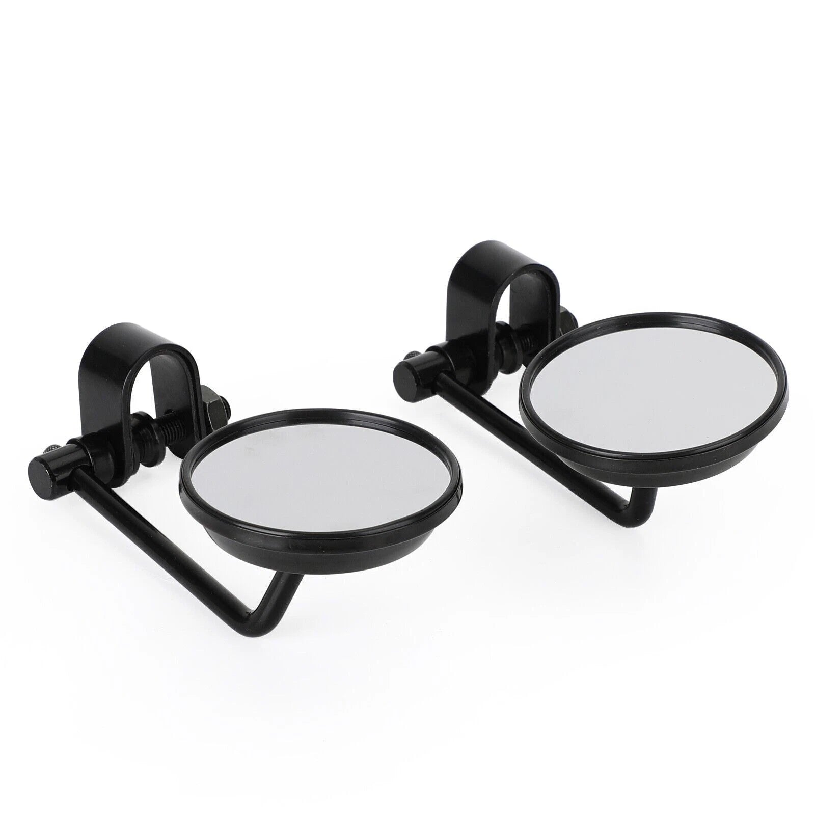 4" Short Stem Round Clamp On Mirror for Universal Chopper Scooter Cafe Racer