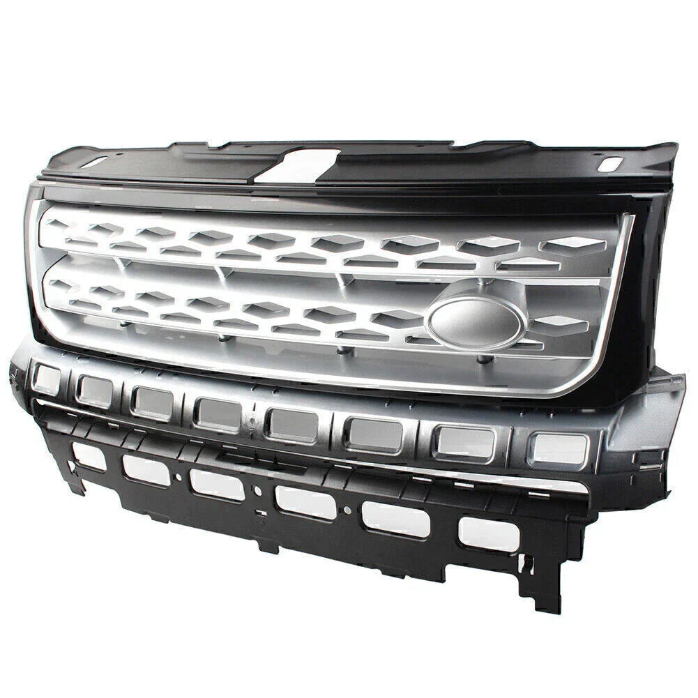 ABS Silver Front Grille Bumper Mesh for Land Rover Freelander 2 (2010-2016)