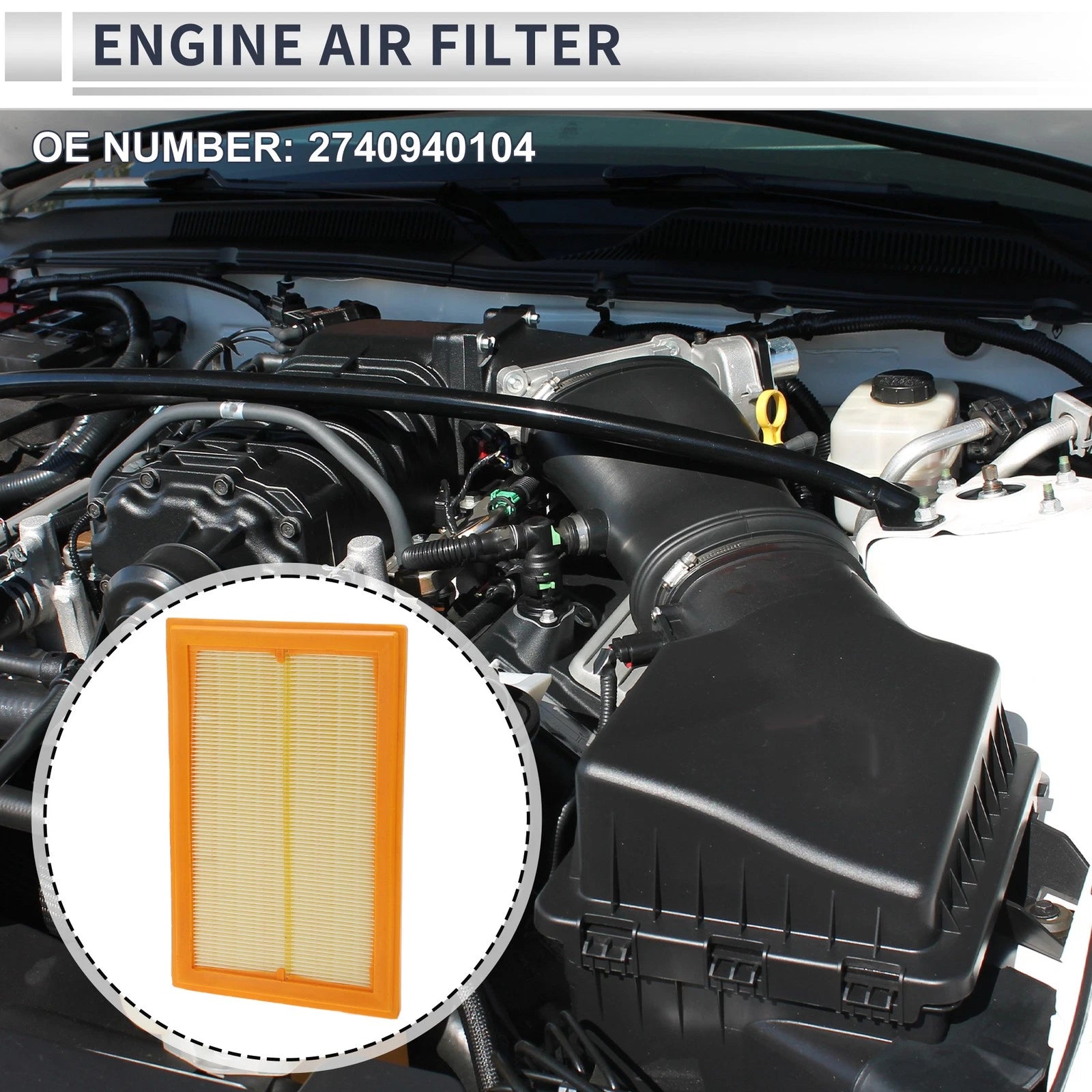 Engine Air Filter No. 2740940104 for Mercedes-Benz C300 (2015–2018)
