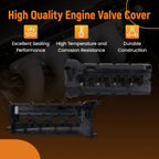 Engine Valve Cover LH for Land Rover Range Rover (2010–2019) LR032081 Black