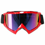 Tinted Red MX Goggles for Motocross Motorbike (Anti-Fog, UV Protection)