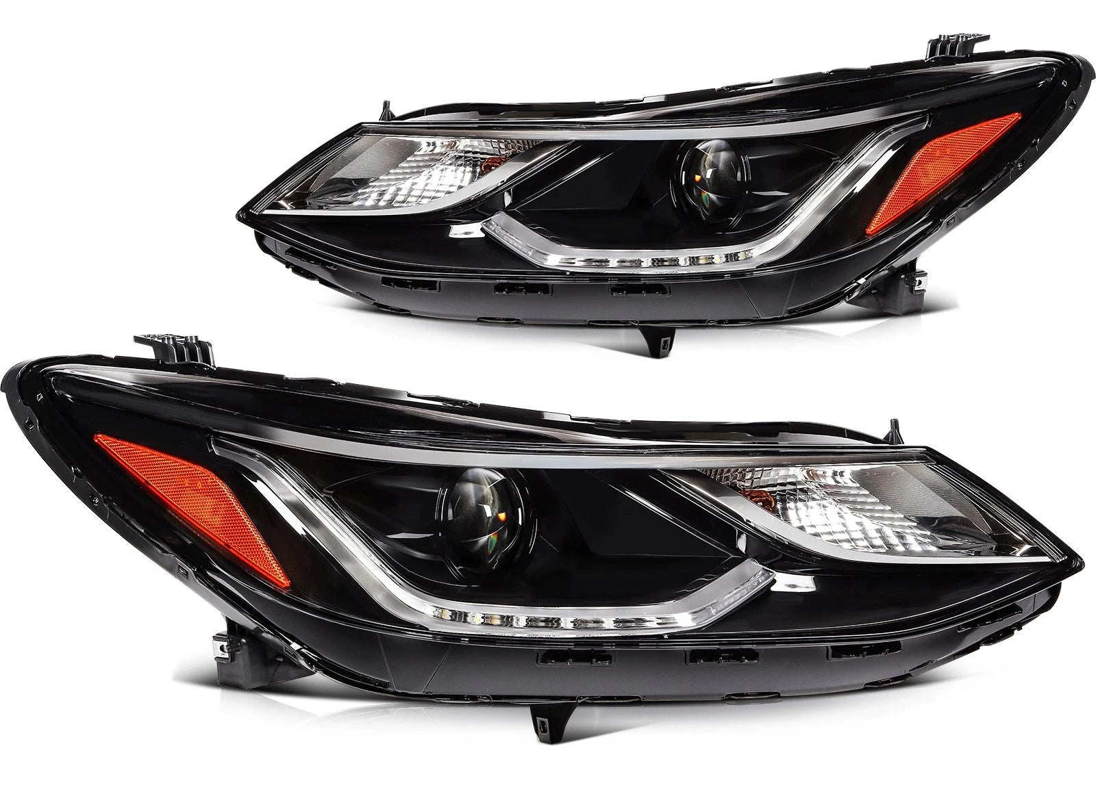 2X Headlight Assembly for Chevy Cruze Sedan (2016–2019)