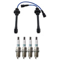 NGK Wire Set & Denso Iridium Spark Plugs Kit for Mirage Outlander (NA)