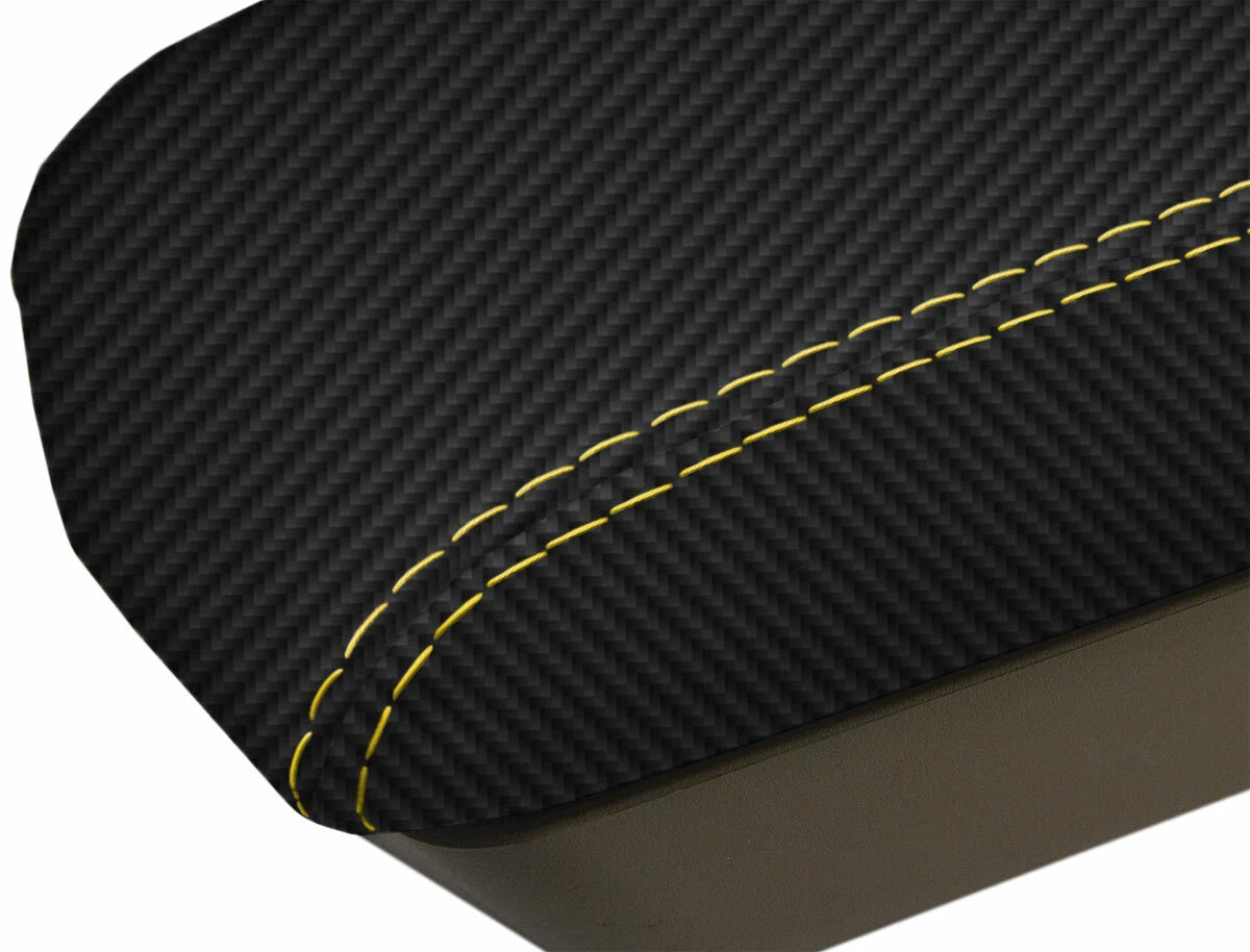Carbon Fiber Console Lid Armrest Cover for Cadillac CTS (2008–2014)