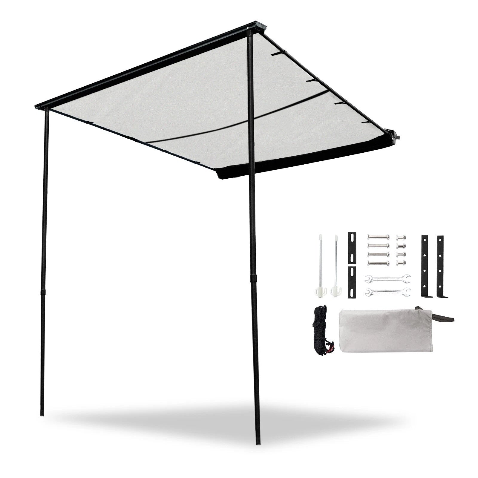2X Car Side Awning Rooftop Tent 420D Shelter Shade for SUV