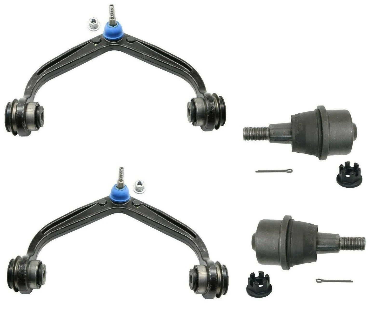 Moog Front Upper Control Arms & Lower Ball Joints Kit for Chevy Silverado (2007–2018)