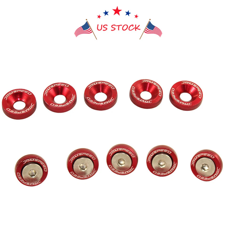 20PC Fender Washer Dress Up Kit for Make Model  - Red