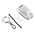 Key Case Shell Cover for Ducati Diavel (2011–2023) - Aluminum Alloy Silver