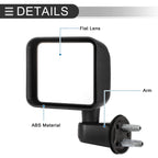 Tow Mirrors for Jeep Wrangler (2007–2017) No. 55077967AB/55077966AB Set of 1