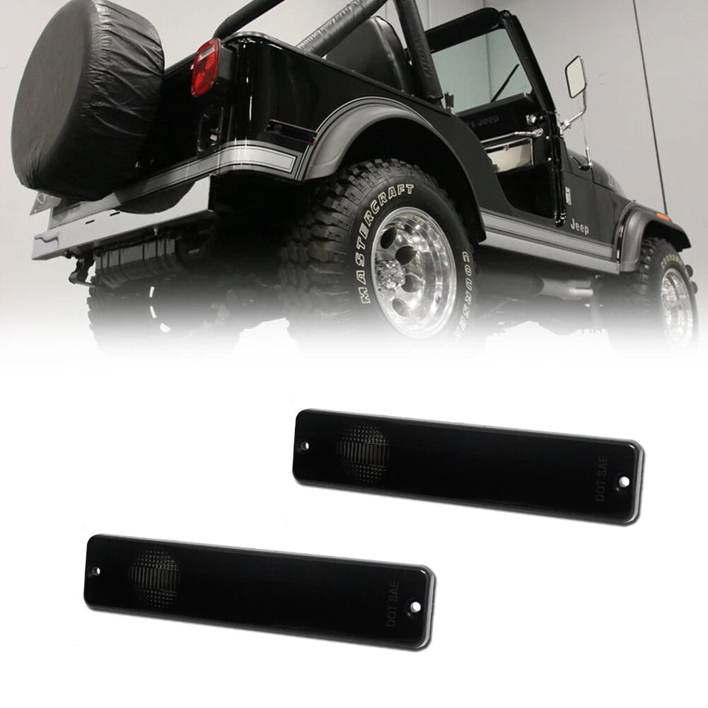 2X Smoke Side Marker Lights for Jeep J Series 