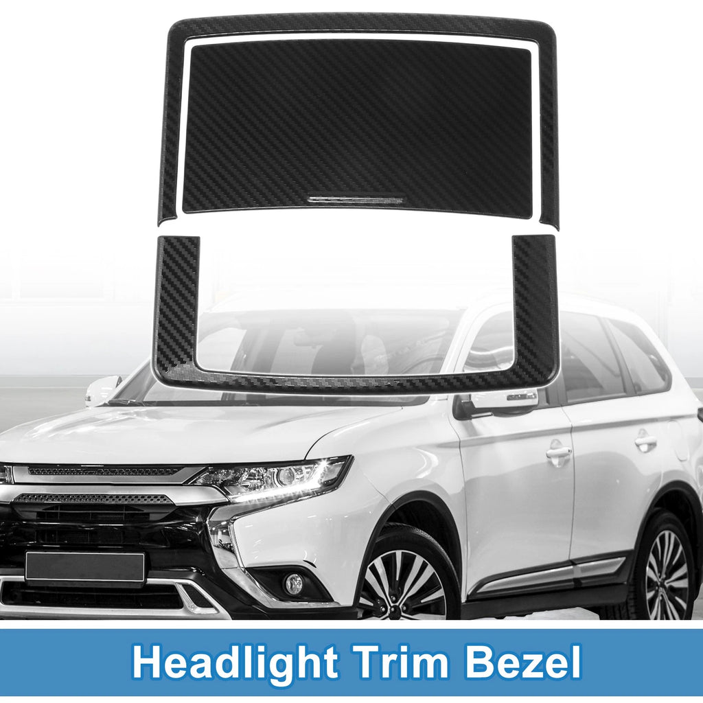 Set of 2 Headlight Trim Bezels for Mitsubishi Outlander (2022–2024)