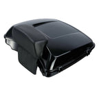 Black Razor Trunk Backrest Mount Rack Plate for Harley Road Glide (1997–2008)