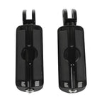 Black Front Rider Footrests Foot Pegs for Harley Softail Fat Bob (2018–2025)